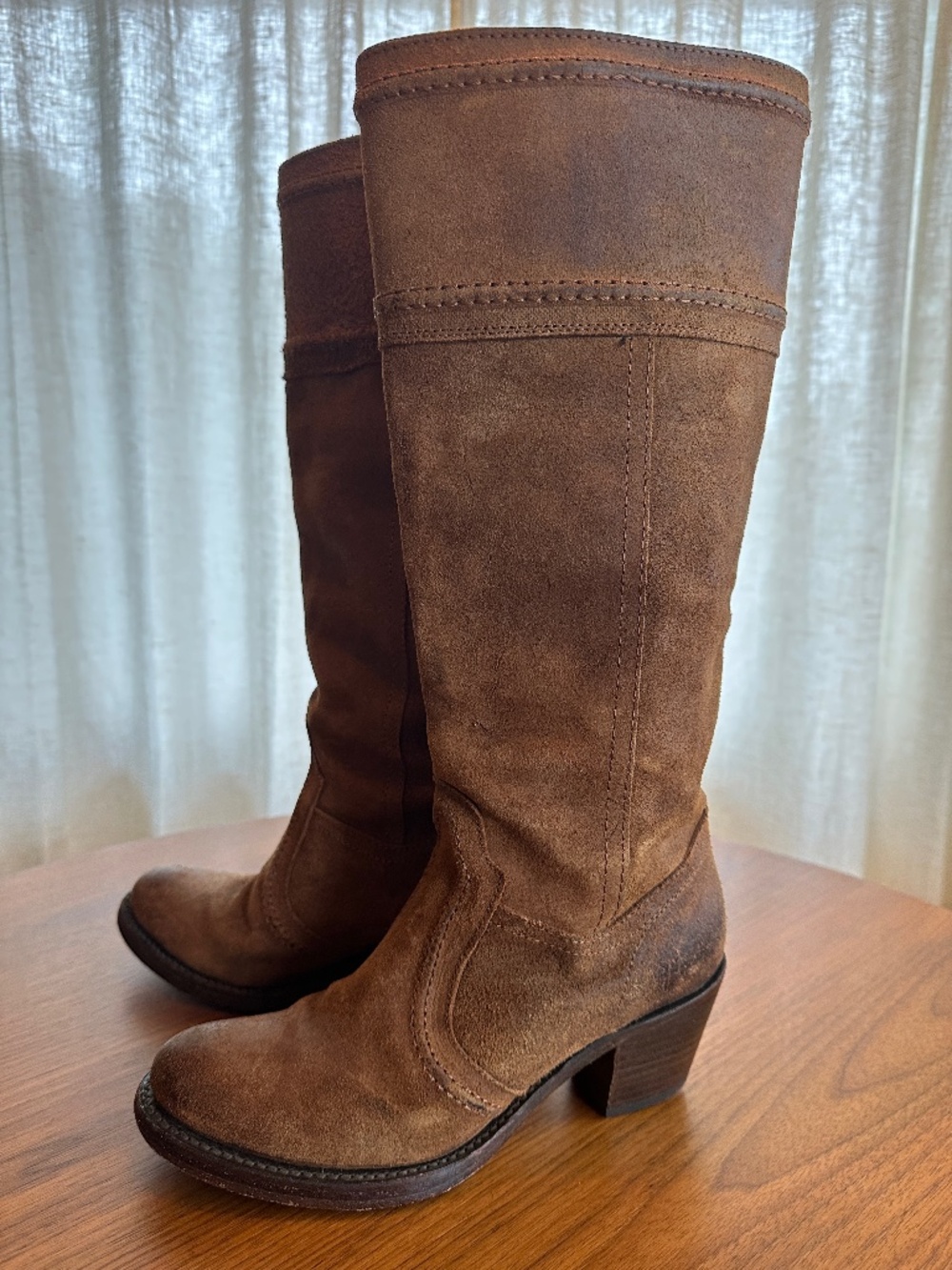 Frye Jane Oiled Suede boots